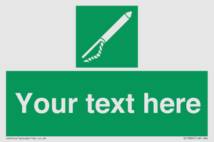 Custom sign safe condition Line throwing appliance